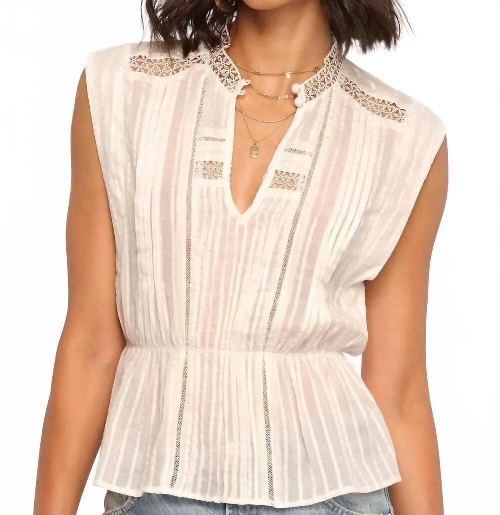NEW HEARTLOOM evita top in eggshell
